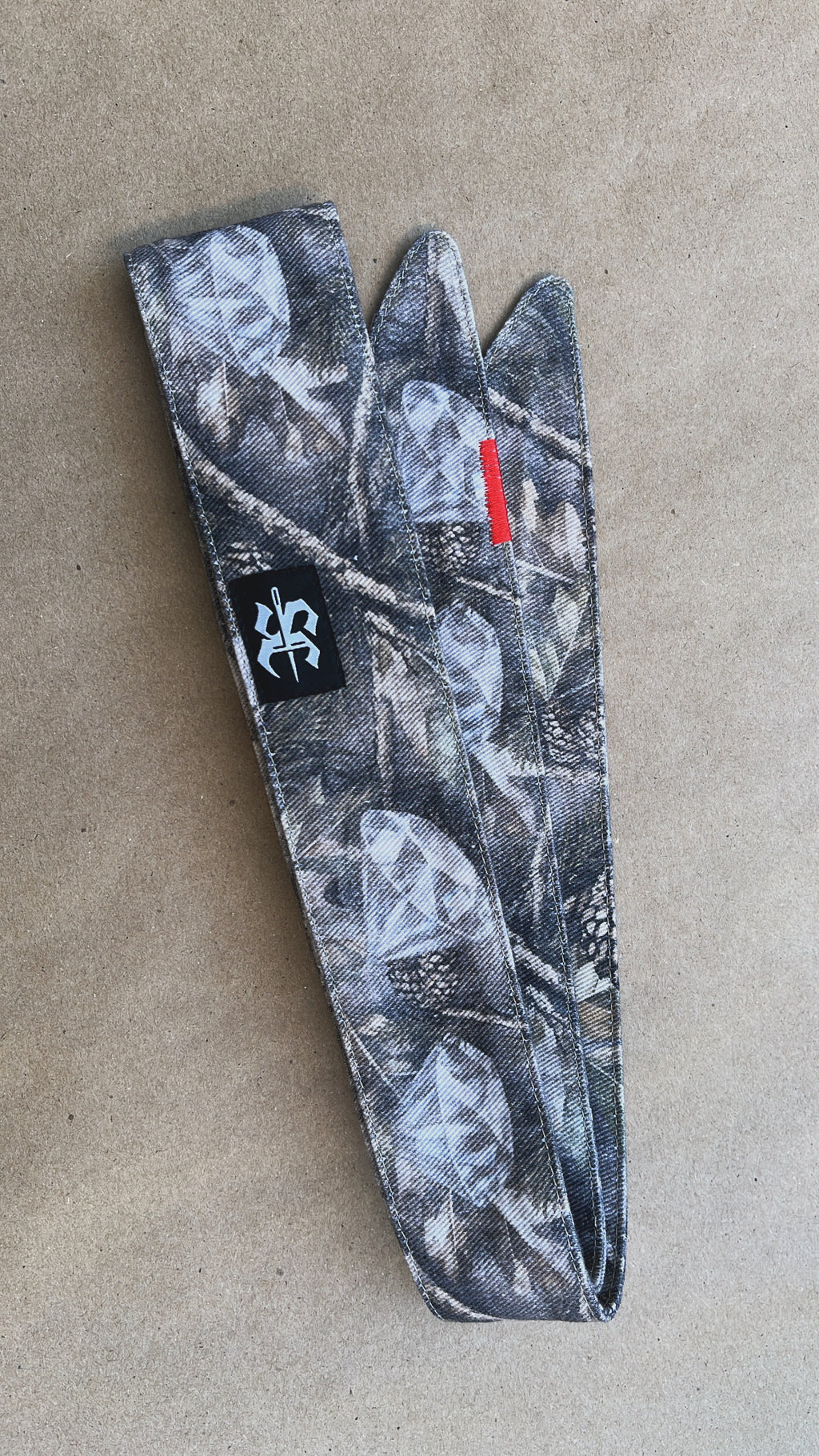 1 OF 1 “red stripe” Diamond Camo Headband