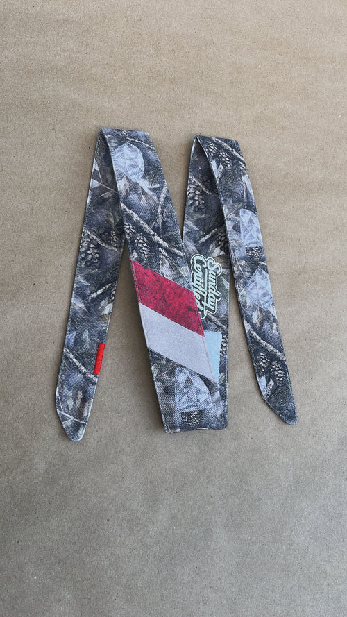 1 OF 1 “red stripe” Diamond Camo Headband